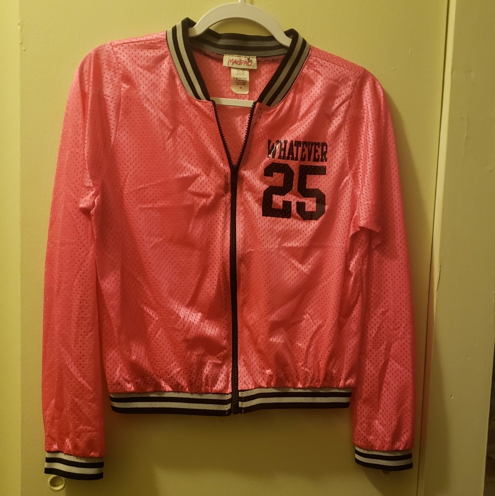 Women's mesh zip front jacket